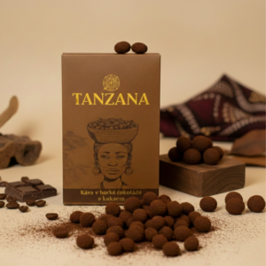 Káva v hořké čokoládě s kakaem – TANZANA 90g